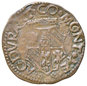 reverse: CASTELDURANTE Guid Ubaldo I (1482-1508) Quattrino - Cavicchi 15 CU (g 1,31). BB-SPL