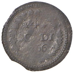 reverse: CORTE Repubblica Corsa (1762-1768) 4 Soldi 1766 - CNI 23 CU (g 2,23) Debolezza di conio. qBB/BB