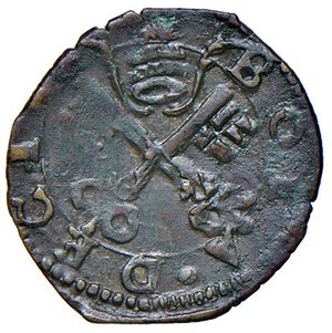 obverse: DESANA Agostino Tizzone (1559-1582) Quattrino - MIR 485 MI (g 0,56) R Buona conservazione per il tipo. Con cartellino di vecchia raccolta. BB-SPL