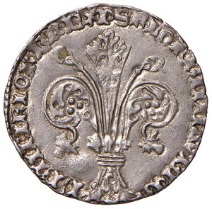 obverse: FIRENZE Repubblica (1189-1532) Grosso 1406 II semestre - MIR 58/10 AG (g 2,53) Leggermente tosato. qSPL