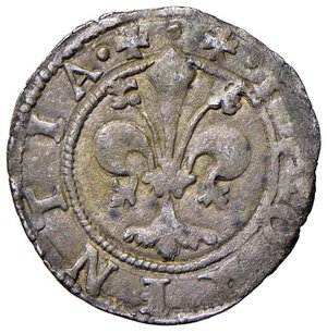 obverse: FIRENZE Repubblica - Crazia, 1505, I semestre, Filippo di Niccolò di Andrea Sacchetti, stemma Sacchetti con F sopra - Bernocchi 3504-3515 AG (g 1,14). BB