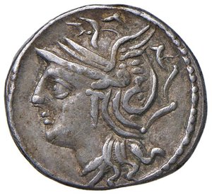 obverse: Appuleia - L. Appuleius Saturninus - Denario (104 a.C.) Testa di Roma a s. -  R/ Saturno su quadriga a d. - B. 1; Cr. 317/3 AG (g 3,91). BB