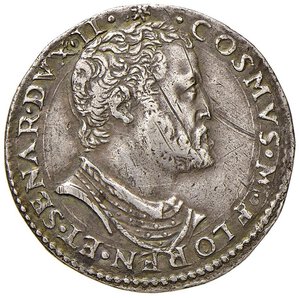 obverse: FIRENZE Cosimo I (1537-1574) Testone 1567 - MIR 151/1 AG (g 9,00) Graffi al D/. BB/qSPL