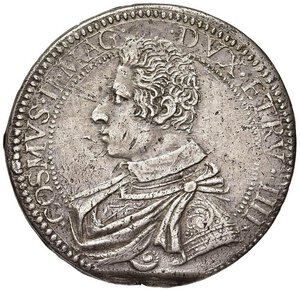 obverse: FIRENZE Cosimo II (1608-1621) Piastra 1611 - MIR 261/1 AG (g 32,00) RR Diffuse piccole screpolature tipiche dell’emissione. BB+