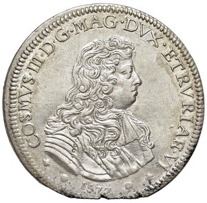 obverse: FIRENZE Cosimo III (1670-1723) Piastra 1677 - MIR 326/4 AG (g 31,23). SPL