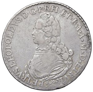 obverse: FIRENZE Pietro Leopoldo (1765-1790) Francescone 1768 - MIR 375/2 AG (g 27,01) RRR Schiacciature al bordo. MB-qBB