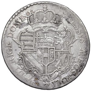 reverse: FIRENZE Pietro Leopoldo (1765-1790) Francescone 1768 - MIR 375/2 AG (g 27,01) RRR Schiacciature al bordo. MB-qBB