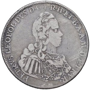 obverse: FIRENZE Pietro Leopoldo (1765-1790) Francescone 1769 - MIR 377/1 AG (g 26,83) R Graffietti al D/. MB-qBB