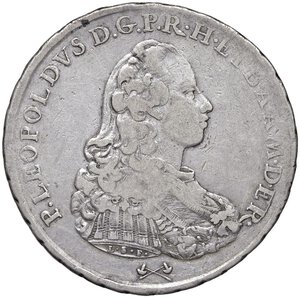 obverse: FIRENZE Pietro Leopoldo (1765-1790) Francescone 1776 - MIR 379/6 AG (g 27,01) R Schiacciature al bordo. MB-qBB