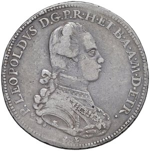 obverse: FIRENZE Pietro Leopoldo (1765-1790) Francescone 1780 - MIR 380/5 AG (g 27,01) R Con cartellino di vecchia raccolta. qBB