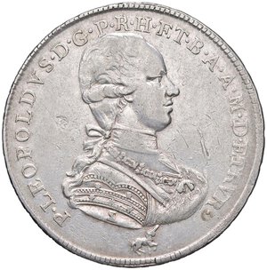 obverse: FIRENZE Pietro Leopoldo (1765-1790) Francescone 1790 - MIR 385/8 AG (g 27,25) RRR Colpetti al D/. qBB