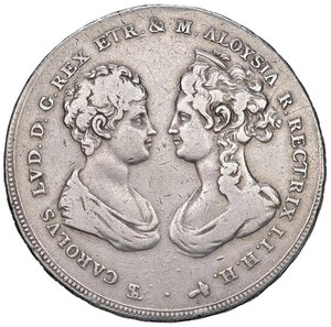 obverse: FIRENZE Carlo I di Borbone (1803-1807) Francescone 1807 - MIR 425/2 AG (g 27,11) Lucidato. MB+