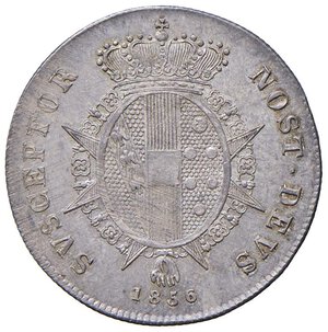 reverse: FIRENZE Leopoldo II (1824-1859) Paolo 1856 - MIR 456/2 AG (g 2,70) Bella patina riposata, con cartellino da vecchia raccolta. SPL/qFDC