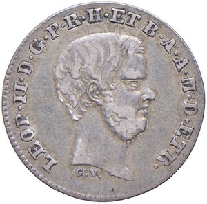 obverse: FIRENZE Leopoldo II (1824-1859) Mezzo paolo 1857 - MIR 459/3 AG (g 1,28). qBB/BB