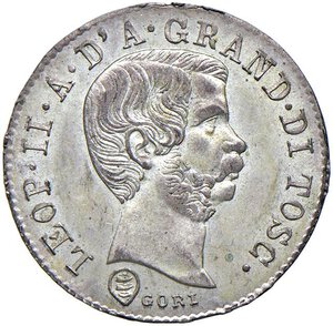 obverse: FIRENZE Leopoldo II (1824-1859) 10 Quattrini 1858 - MIR 461 MI (g 1,87) R Con cartellino da vecchia raccolta. SPL-qFDC