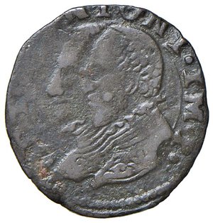 obverse: FRINCO Anonime consortili (1581-1601) Contraffazione della parpaiola di Piacenza - cfr. MIR 622 CU (g 2,12) RR. BB