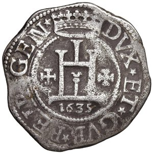 obverse: GENOVA Dogi Biennali II Fase (1541-1637) Scudo 1635 - MIR 220/22 AG (g 37,22). MB