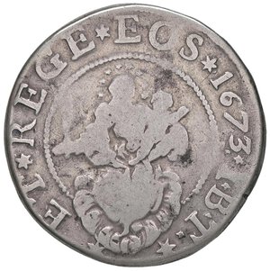 obverse: GENOVA Repubblica (1528-1797) Scudo 1673 - MIR 294/33 AG (g 35,43) Da montatura. MB