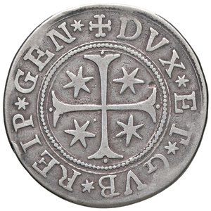 reverse: GENOVA Repubblica (1528-1797) Scudo 1673 - MIR 294/33 AG (g 35,43) Da montatura. MB