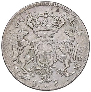 obverse: GENOVA Dogi biennali (1528-1797) 8 Lire 1793 - MIR 308/2 AG (g 33,18). qBB