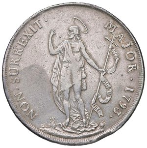 reverse: GENOVA Dogi biennali (1637-1797) 8 Lire 1793 - MIR 309/1 AG (g 33,28). qBB/BB