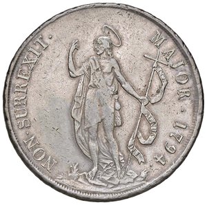 reverse: GENOVA Dogi biennali (1637-1797) 8 Lire 1794 - MIR 309/2 AG (g 33,31). BB