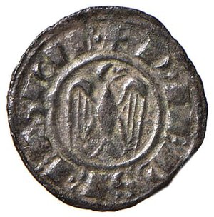 reverse: MESSINA Federico II (1197-1250) Mezzo denaro - Spahr 127; MIR 113 MI (g 0,54) RR. SPL