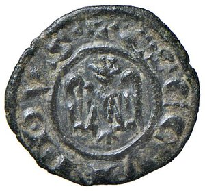 obverse: MESSINA Corrado II (1254-1258) Denaro - MIR 166 CU  (g 0,57). qSPL