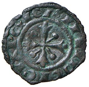 reverse: MESSINA Carlo I d Angiò (1266-1282) Denaro - MIR 161 MI (g 0,47). BB+