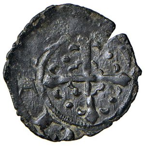 reverse: MESSINA Carlo I d Angiò (1266-1282) Denaro - MIR 163 MI (g 0,60). BB+