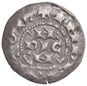 obverse: MILANO Enrico II di Sassonia (1014-1024) Denaro - Biaggi 1410 Ag (g 0,69). qBB