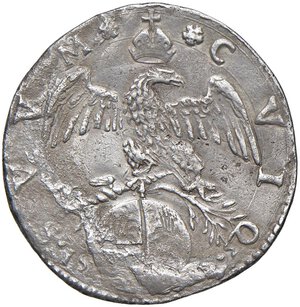 reverse: MILANO Carlo V (1535-1556) Mezzo Scudo 1552 - MIR 281/3 (g 15,77) AG RR Modeste porosità. BB-SPL