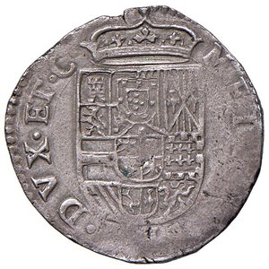 reverse: MILANO Filippo III (1598-1621) 5 Soldi 1604 - MIR 346/1 MI (g 3,30) Piccole screpolature ma bell esemplare. SPL