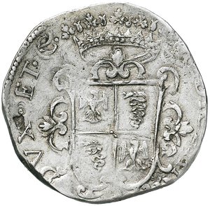 reverse: MILANO Filippo IV (1621-1665) Ducatone 1630 - Crippa 11; MIR 361/5 AG (g 32,04) RRR Mancanza di metallo al R/. BB