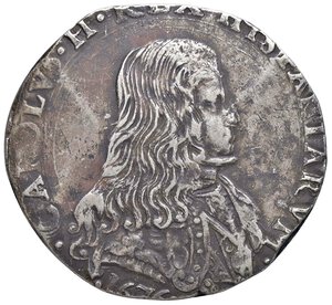 obverse: MILANO Carlo II (1676-1700) Filippo 1676 - MIR 387 AG (g 28,24) Da montatura. MB/qBB