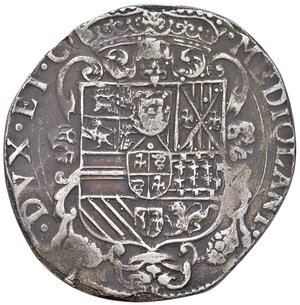 reverse: MILANO Carlo II (1676-1700) Filippo 1676 - MIR 387 AG (g 28,24) Da montatura. MB/qBB