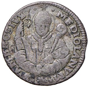 reverse: MILANO Carlo VI (1711-1740) 5 Soldi 1737 - MIR 417/4 MI (g 2,77) R. MB