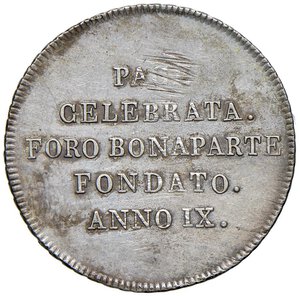 reverse: MILANO Repubblica Cisalpina (1800-1802) 30 Soldi A. IX - MIR 478 AG (g 7,31) Abrasione al R/. BB/BB+