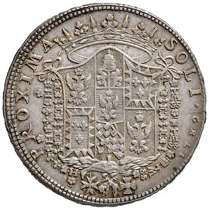 reverse: MODENA Ercole III (1780-1796) 3 Scudi 1782 - MIR 857/1 AG (g 27,59) Piccola mancanza di metallo nel D/ e nel R/, bella patina e ottimo esemplare. SPL