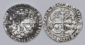 reverse: NAPOLI Roberto d Angiò (1309-1343) Gigliato - MIR 28 AG (g 3,46) Tosato. In lotto con altro esemplare con ossidazioni. qBB