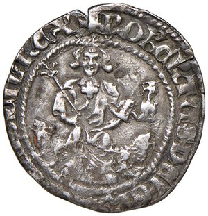 obverse: NAPOLI Roberto d Angiò (1309-1343) Gigliato - MIR 28 AG (g 3,43) Leggermente tosato. qBB