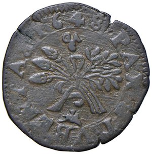 reverse: NAPOLI Repubblica Napoletana (1647-1648) Pubblica 1648 GAC - Magliocca 3 CU (g 7,57) R. BB