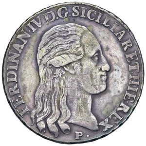 obverse: NAPOLI Ferdinando IV (1759-1816) Piastra 1798 - Nomisma 464 AG (g 27,48). qBB