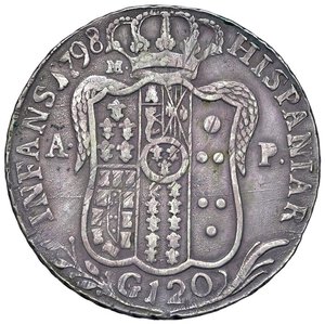 reverse: NAPOLI Ferdinando IV (1759-1816) Piastra 1798 - Nomisma 464 AG (g 27,48). qBB