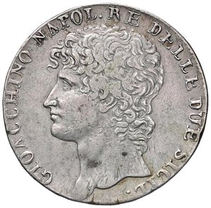 obverse: NAPOLI Murat (1808-1815) Piastra 1810 - Magliocca 406c2 AG (g 27,30) RR Colpetti al bordo. Colpo al R/. BB