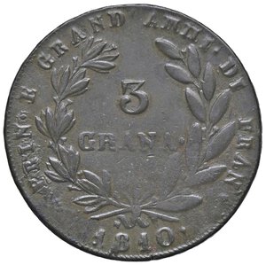 reverse: NAPOLI Murat (1808-1815) 3 Grana 1810 - Nomisma 698 CU (g 16,70). BB+