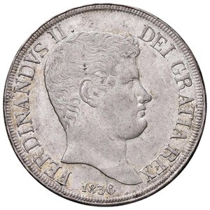 obverse: NAPOLI Ferdinando II (1830-1859) Piastra 1836 - Magliocca 542 AG (g 27,54) Minimo graffietto al D/. SPL