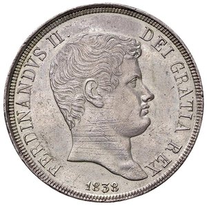 obverse: NAPOLI Ferdinando II (1830-1859) Piastra 1838 - Magliocca 544 AG (g 27,56) Lucidata. SPL