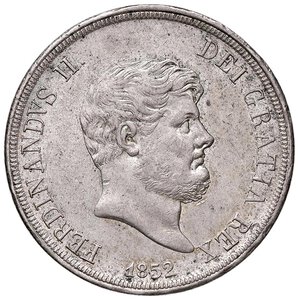 obverse: NAPOLI Ferdinando II (1830-1859) Piastra 1852 - Magliocca 562 AG (g 27,45). qSPL