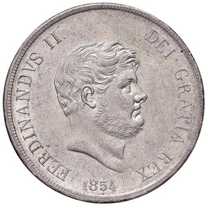 obverse: NAPOLI Ferdinando II (1830-1859) Piastra 1854 - Magliocca 564 AG (g 27,59). SPL